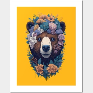 bear forest art Posters and Art